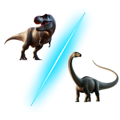 tyrannosaurus rex vs brachiosaurus