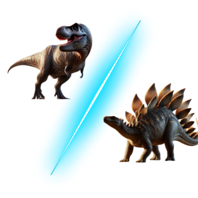 tyrannosaurus rex vs stegosaurus